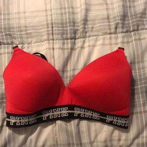 Pink Red Bra